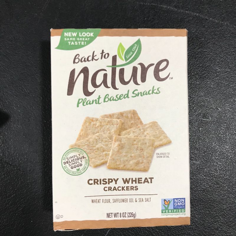 Photo 2 of Back to Nature Crackers, Non-GMO Crispy Wheat, 8 Ounce
best by: 09/09/2021