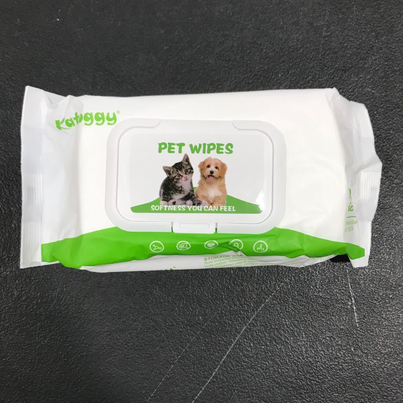 Photo 2 of Katoggy Pet Wipes, Plant-Based and Compostable Wipes for Dogs/Cats, Hypoallergenic, Deodorizing Grooming Pet Wipes for Paws, Body and Butt