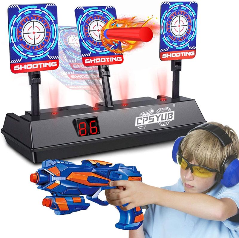 Photo 1 of Electric Digital Target for Nerf Guns Toys,Scoring Auto Reset Nerf Target for Shooting with Wonderful Light Sound Effect Nerf Guns for Boys Girls