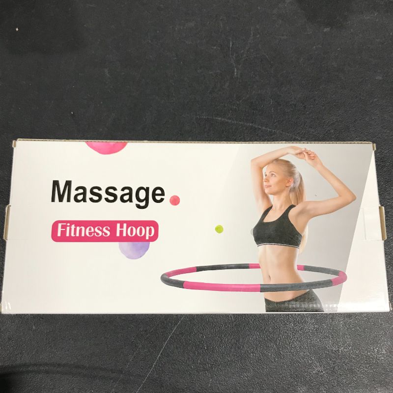 Photo 2 of Hula Hoop For Adults - Exercise Hula Hoop - Premium Quality Fitness Workout Hoops For Adults - Soft Padded Weighted Hula Hoop - Hula Weight Loss - Large Hula Hoops Workout