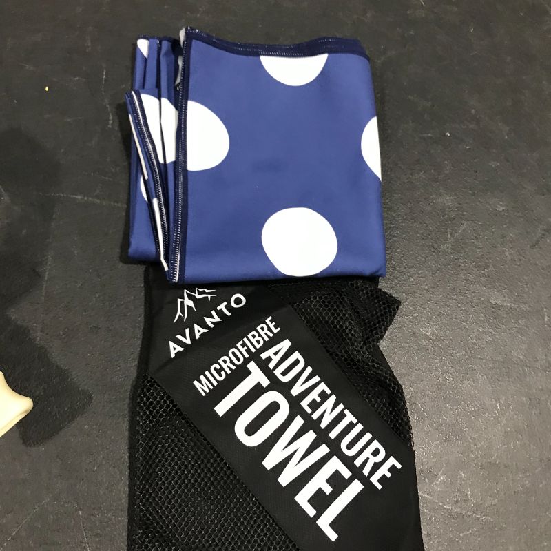 Photo 1 of AVANTO Backpacking Towel, Compact Microfiber Travel Towel, Fast Drying, Super Absorbent Swim Towel, Sand Free, for Kayaking, Hiking, Beach, Yoga, Workout, Camping, Gym, Swimming, Motorcycle