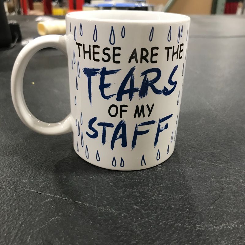 Photo 1 of "these are the tears of my staff" mug 4''