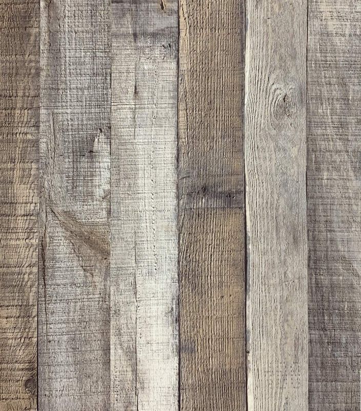 Photo 1 of Distressed Wood Wallpaper Peel and Stick Wallpaper 17.71” x 118” Self Adhesive Wood Wallpaper Reclaimed Vintage Faux Plank Look Wood Film Shiplap Cabinet Vinyl Removable Decorative Home