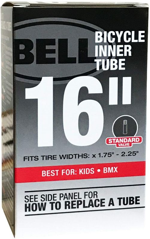 Photo 1 of Bell 16-Inch Universal Inner Tube, Width Fit Range 1.75-Inch to 2.25-Inch, Black