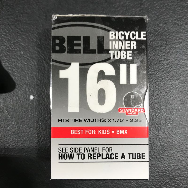 Photo 2 of Bell 16-Inch Universal Inner Tube, Width Fit Range 1.75-Inch to 2.25-Inch, Black