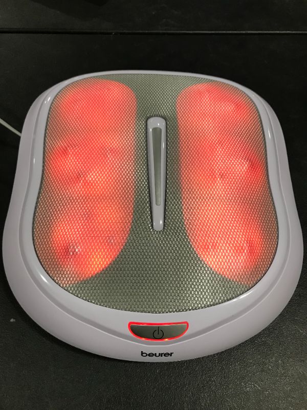 Photo 2 of Beurer Shiatsu Foot Massager with Heat, Shiatsu Heated Electric Kneading Foot Massager Machine for Plantar Fasciitis, Built-in Heat Function with 18 Shiatsu Massage Heads and 2 Massage Levels, FM60