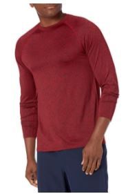 Photo 1 of Amazon Essentials Men's Tech Stretch Long Sleeve Tee, XL