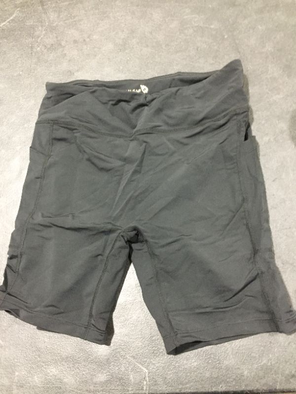 Photo 1 of BALEAF Women's 8"/ 7"/ 5" High Waist Biker Shorts Yoga Workout Running Compression Exercise Shorts Side Pockets size:medium