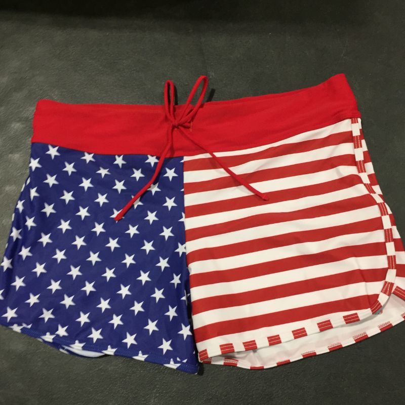 Photo 2 of Yonique american flag swim suit bottms size:XL