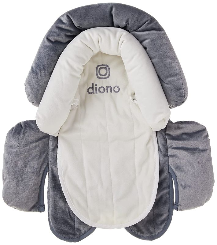 Photo 1 of Diono Cuddle Soft 2-in-1 Baby Head Neck Body Support Pillow for Newborn Baby Super Soft Car Seat Insert Cushion, Perfect for Infant Car Seats, Convertible Car Seats, Strollers, Gray/Artic