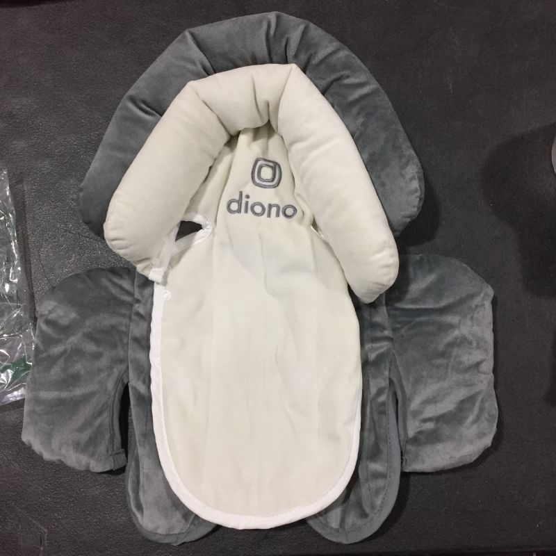Photo 2 of Diono Cuddle Soft 2-in-1 Baby Head Neck Body Support Pillow for Newborn Baby Super Soft Car Seat Insert Cushion, Perfect for Infant Car Seats, Convertible Car Seats, Strollers, Gray/Artic