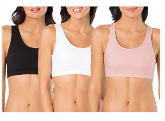 Photo 1 of 6 pack Fruit of the Loom Women's Built Up Tank Style Sports Bra size:40