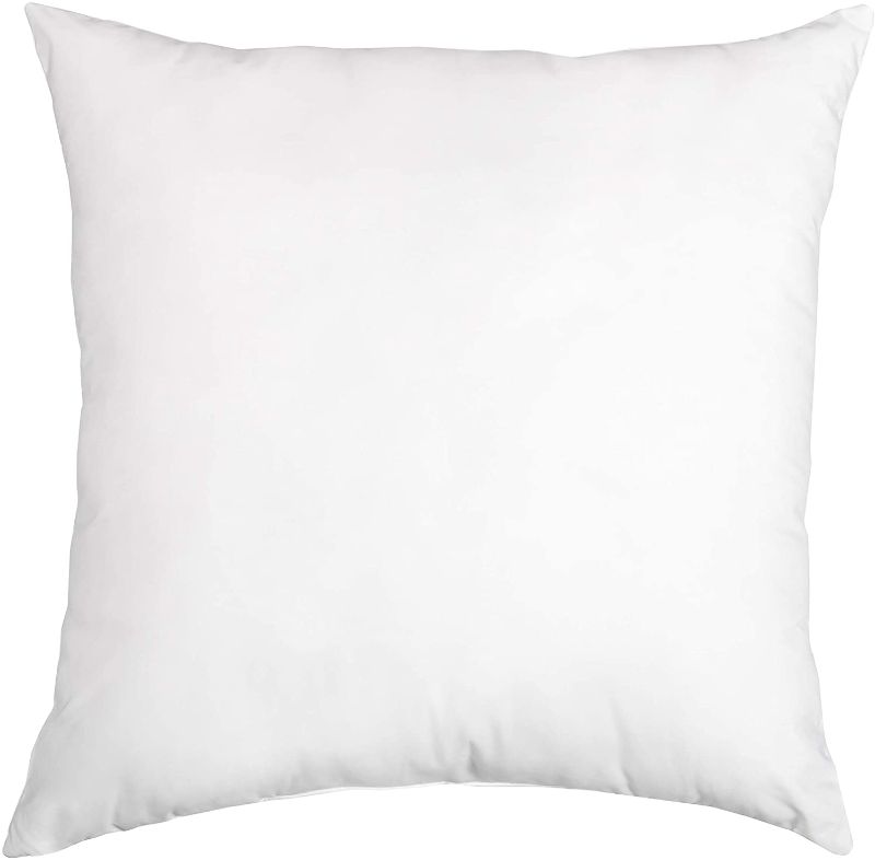 Photo 1 of Amazon Basics White Hypoallergenic Decorative Throw Pillow Insert - 28" x 28", 1-Pack