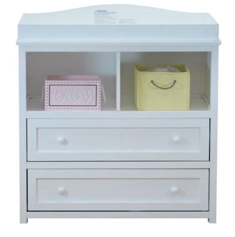 Photo 1 of AFG Baby Furniture Leila White Two Drawers Changer