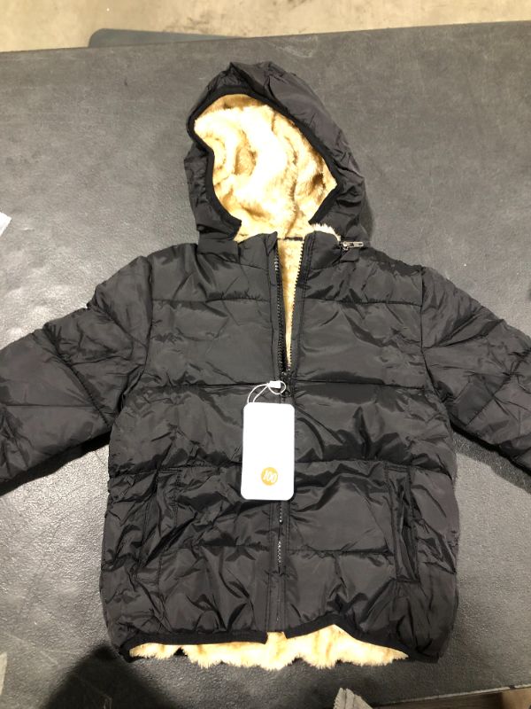 Photo 1 of TODDLER GIRL PUFF JACKET BLACK 
SIZE 100