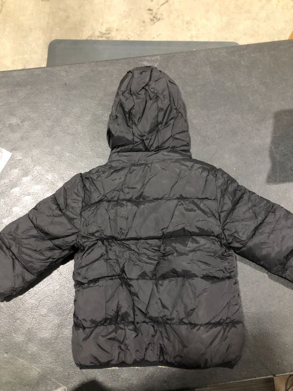 Photo 4 of TODDLER GIRL PUFF JACKET BLACK 
SIZE 100