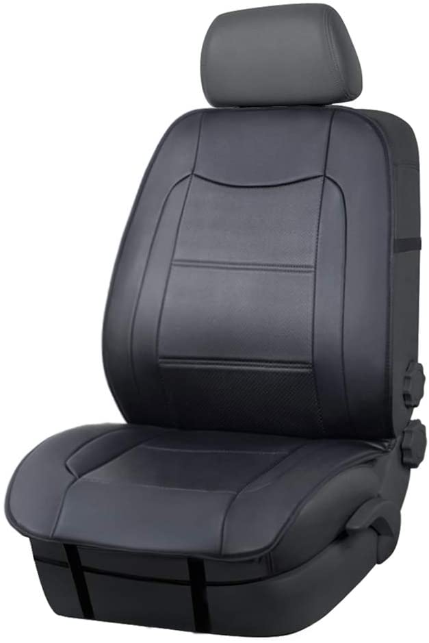 Photo 1 of  Sideless Universal Fit Leatherette Seat Cover without Headrest, Black
