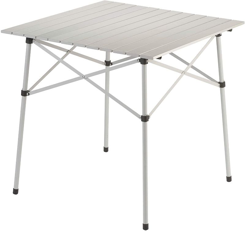 Photo 1 of Coleman Outdoor Folding Table | Ultra Compact Aluminum Camping Table, White
