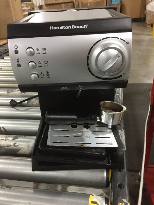 Photo 2 of Hamilton Beach Espresso Machine with Steamer - Cappuccino, Mocha, & Latte Maker 
