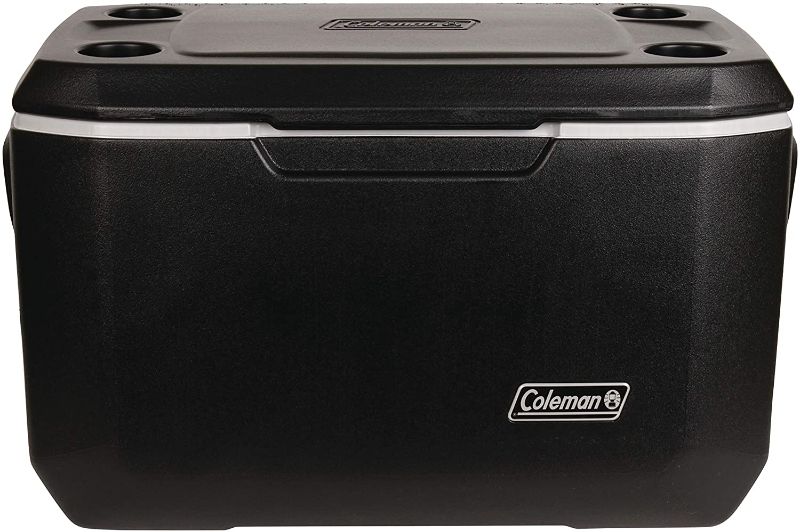Photo 1 of Coleman Xtreme 5 Cooler | 70 Quart Day Cooler | Hard Cooler Keeps Ice Up to 5 Days, Black
