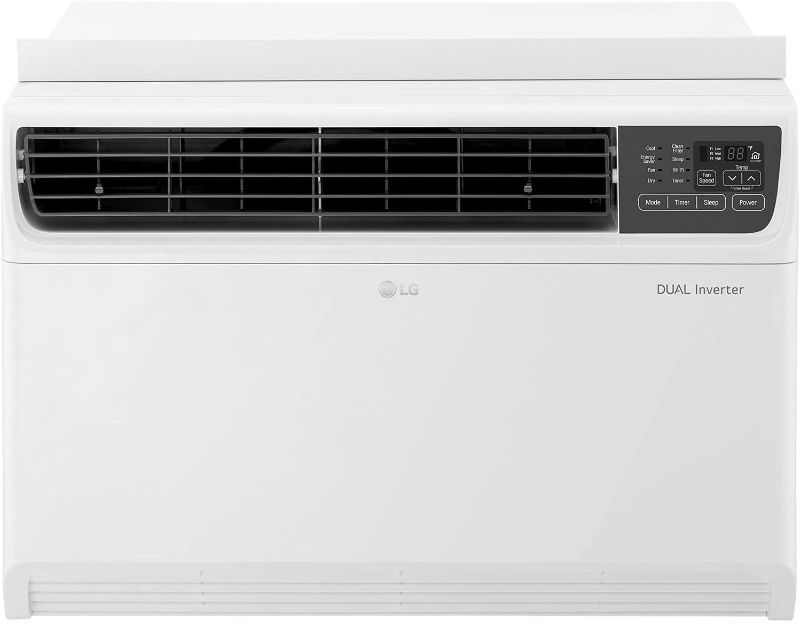 Photo 1 of LG 18,000 BTU 230V Dual Inverter Window Air Conditioner with Wi-Fi Control, 18000, White
