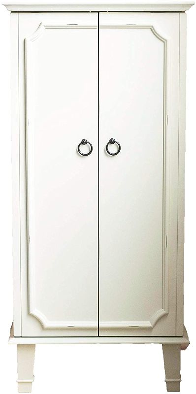 Photo 1 of Hives and Honey Cabby Fully Locking Jewelry Armoire, WHITE
