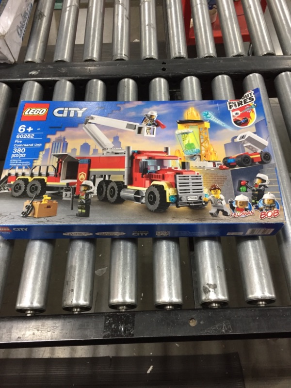 Photo 2 of LEGO City Fire Command Unit 60282 Building Kit; Fun Firefighter Toy Building Set for Kids, New 2021 (380 Pieces)
