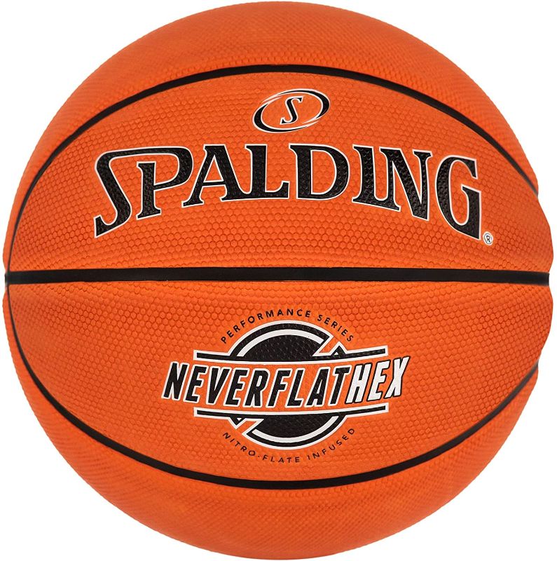Photo 1 of Spalding SGT NeverFlat Hexagrip Indoor-Outdoor Basketball
NEEDS AIR.