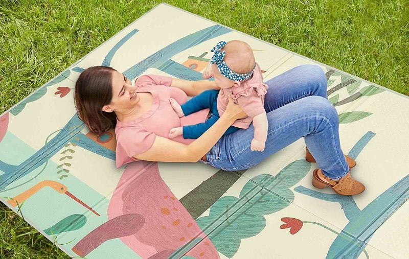 Photo 1 of Dream On Me Play Time Reversible Baby Play Mat |Foldable Extra Large Thick Foam Crawling Playmats for Toddlers|Waterproof Portable Playmat for Babies 