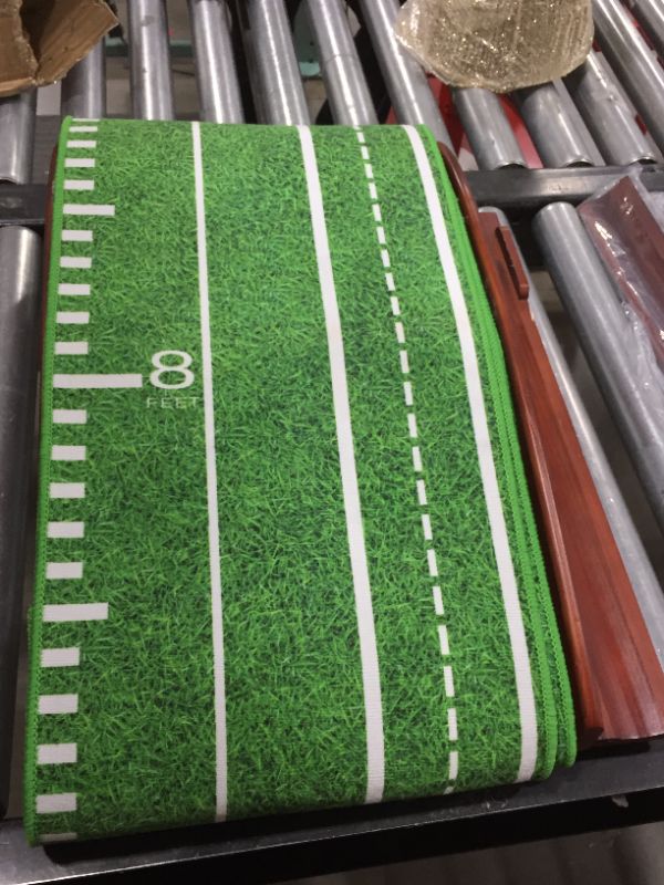Photo 1 of Wekin Putting Green, Indoor Mini Golf Putting Mat with Auto Ball Return System, Non-Wrinkle Crystal Velvet & Non-Slip, Golf Game Practice Equipment
