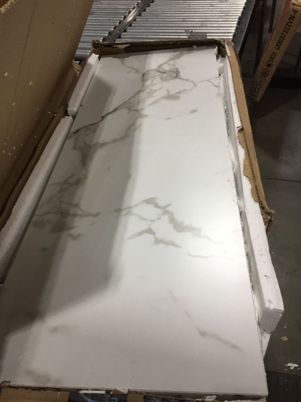 Photo 2 of Convenience Concepts SoHo Console Table, Faux White Marble
