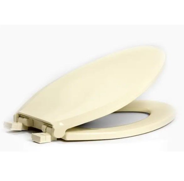 Photo 1 of Centoco Biscuit Elongated Slow-Close Toilet Seat