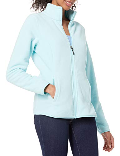 Photo 1 of Amazon Essentials Women's Classic Fit Long-Sleeve Full-Zip Polar Soft Fleece Jacket, Aqua, XX-Large [original tags still attached]