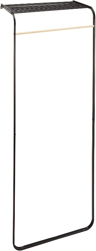 Photo 1 of Amazon Basics Leaning Garment Rack, Black
