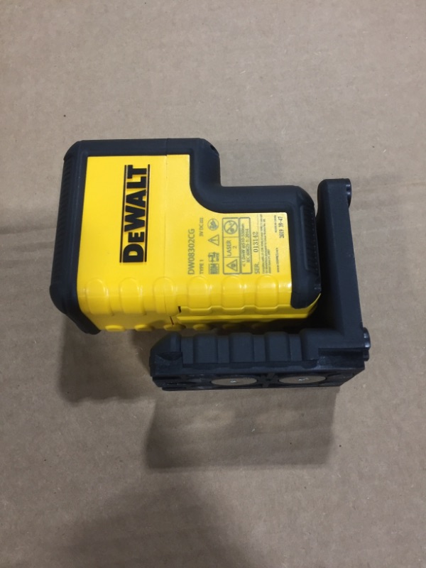 Photo 2 of DeWalt DW08302 100 ft. Red Self-Leveling 3-Spot Laser Level
