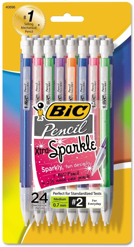 Photo 1 of BIC MPLP241 Xtra-Sparkle Mechanical Pencil, 0.7mm, Assorted, 24/Pack set of 2