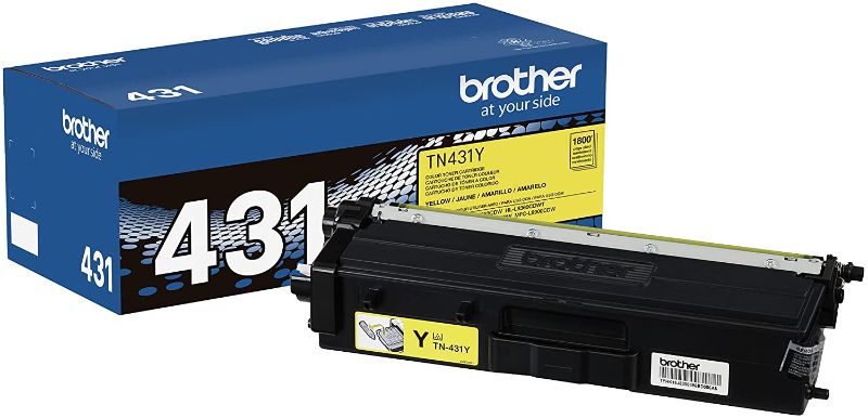 Photo 1 of Brother Printer TN431Y Standard Yield Toner-Retail Packaging , Yellow FACTORY SEALED 