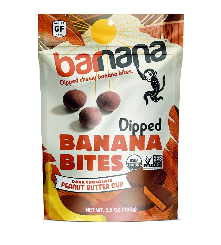 Photo 1 of Barnana Organic Chewy Banana Bites - PB Cup -3.5 Ounce - Delicious Barnana Potassium Rich Banana Snacks - Lunch Dinner Sports Hiking Natural Snack - Whole 30, Paleo, Vegatarian SET OF 2