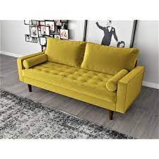 Photo 1 of Womble 69.7 in. Velvet 2-Seater Lawson Sofa with Square Arms
