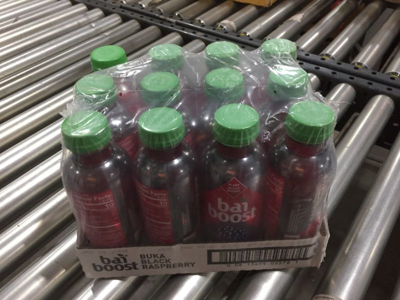 Photo 2 of Bai Boost Buka Black Raspberry, Antioxidant Infused Beverage, 18 fl oz bottle (Pack of 12)--- BEST BY MAY-26-2022
