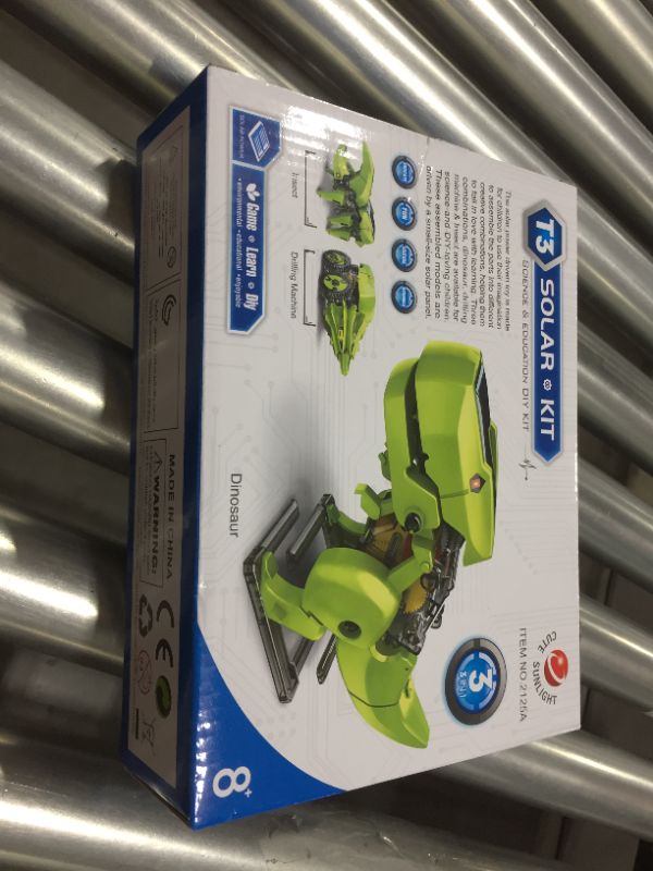 Photo 1 of 3-in-1 Science Robot Building Kit Build Toys STEM Solar Power Dinosaur T-Rex Transforming Robots Discovery Educational Learning DIY Kid Engineering Robotics Projects Robotic Experiment Toy
