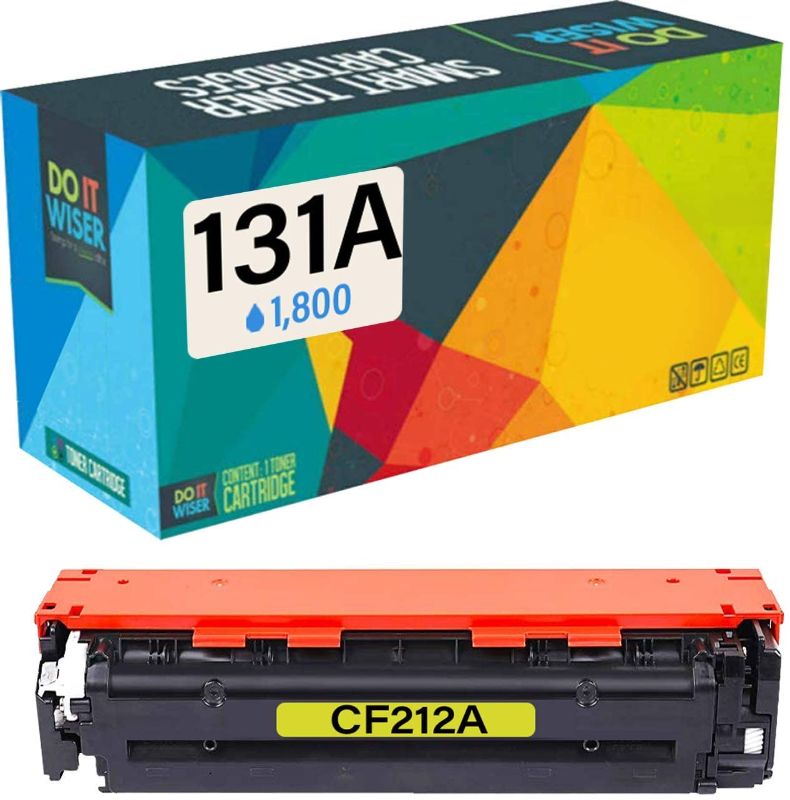 Photo 1 of Do it Wiser Compatible Printer Toner Cartridge Replacement for HP 131A CF212A CF212X HP Laserjet Pro 200 Color M251nw MFP M276nw M251n M276nw Canon MF8280Cw 7100CN 7110CW LBP7100C (Yellow)
