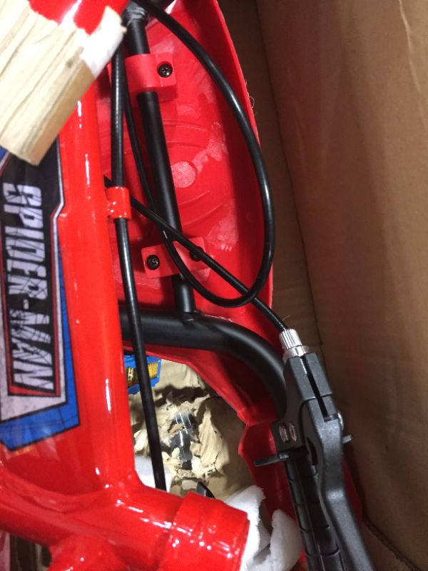 Photo 1 of Huffy 12 inch Spider-Man Kid Bike Handlebar Plaque Quick Connect