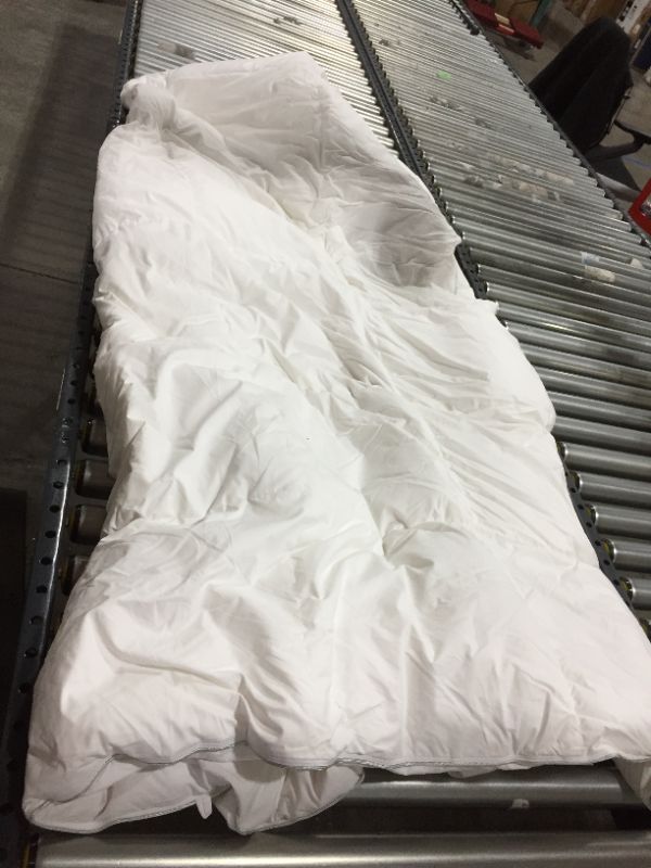Photo 1 of APSMILE All Seasons Goose Feather Down Comforter Full/Queen - Organic Cotton, 46oz 650 Fill-Power Medium Warm  Down Comforter Insert(90x90, Ivory White)
