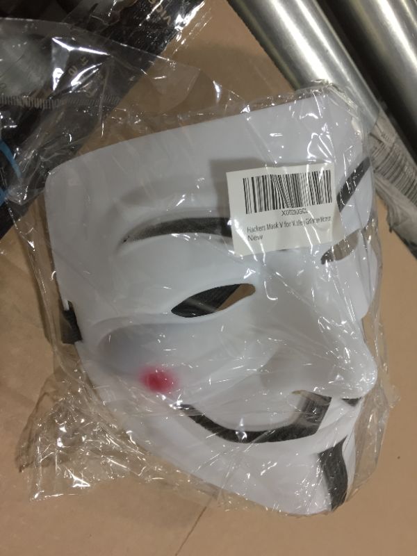 Photo 2 of Miuion Guy Fawkes Mask -V for Vendetta? Anonymous Hacker Cosplay Party Mask ?White?
