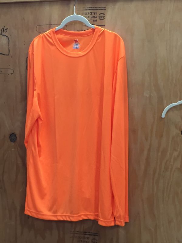 Photo 2 of XL Hanes Men's Long Sleeve Cool Dri T-Shirt UPF 50+ (Pack of 2)