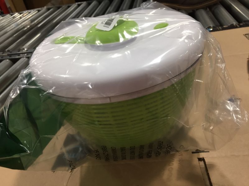 Photo 1 of Farberware Professional Salad Spinner Green with White Lid
