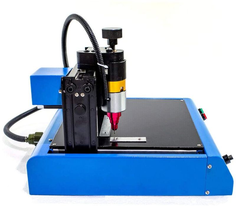 Photo 1 of 110V 400w Electric Metal Marking Machine Jewelry Engraving Machine Tools, Engraving Machine for Industrial Nameplate Dog Tag Steel ID Card Stainless Steel Plastic Engraving,Marking Speed 50mm/s

