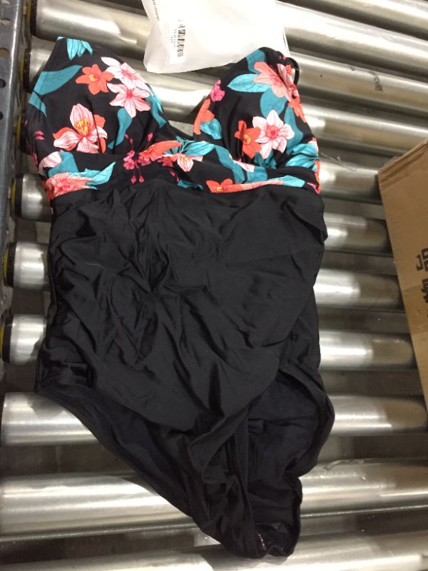 Photo 1 of Maya Floral O-Ring Criss Cross One Piece Swimsuit--- xl
