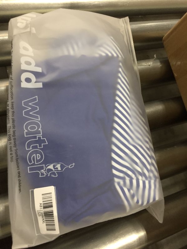 Photo 1 of Blue and Stripe One-Piece Swimsuit--- XXL
